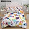 Goldfish Duvet Cover King/Queen Size Golden Red 3D Animal Bedding Set for Kid Teen Adult,Fish Themed Quilt Cover with Pillowcase