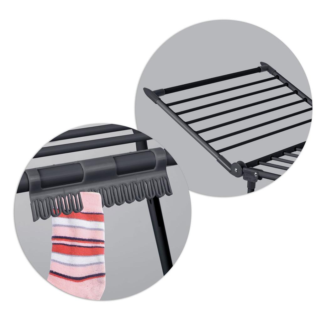 Lina 22 M Black Standing Foldable Laundry Dryer