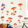 Dreamy Room Atmosphere Accessories Glow In The Dark Mushroom Wall Sticker, Watercolor Woodland Stickers Decal for Girls Bedroom, Nursery, Living Room,