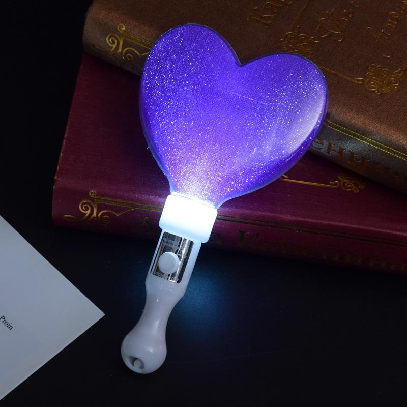 Heart and Star Glow Stick Wand - Light-Up Toy for Concerts and Events
