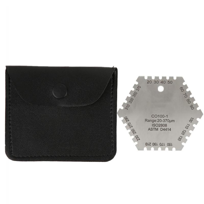 CO100-1 20-370um Miernik grubości mokrej warstwy Wysoka dokładność Stal nierdzewna Sześciokątny miernik grubości mokrej warstwy