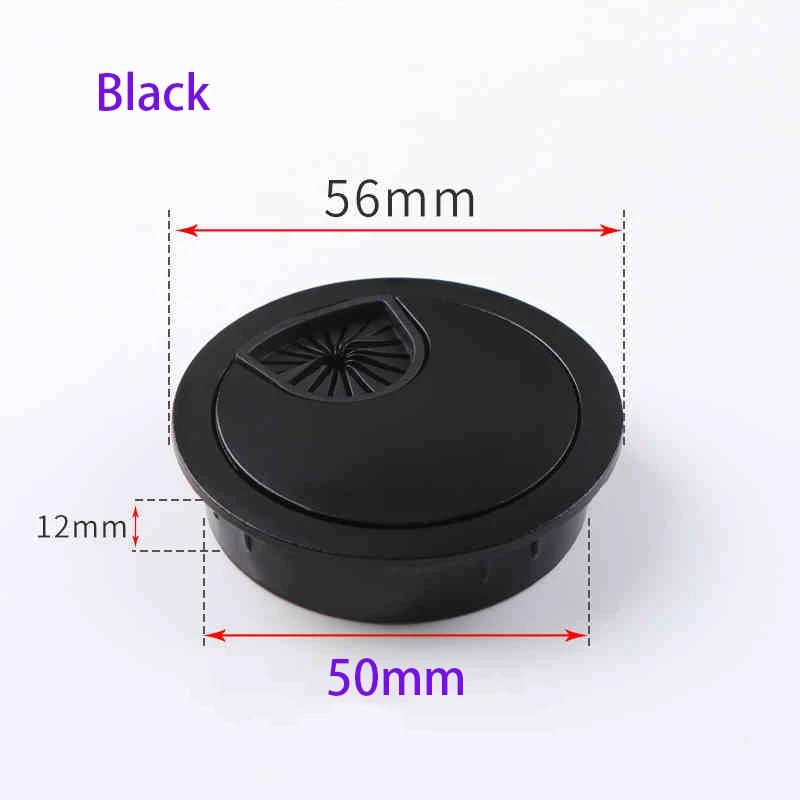 

1/2/4/8Pcs 50/53/60/80mm Zinc Alloy Desktop Cable Hole Cover Protective Ring PC Desktop Circular Cable Protective Ring Bracket 1Pcs