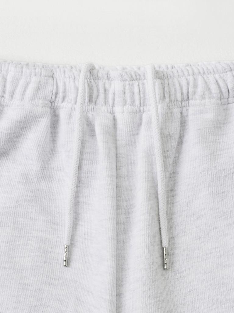 Antome Relaxed Ribbed Sweatpants (Light Melange Gray)