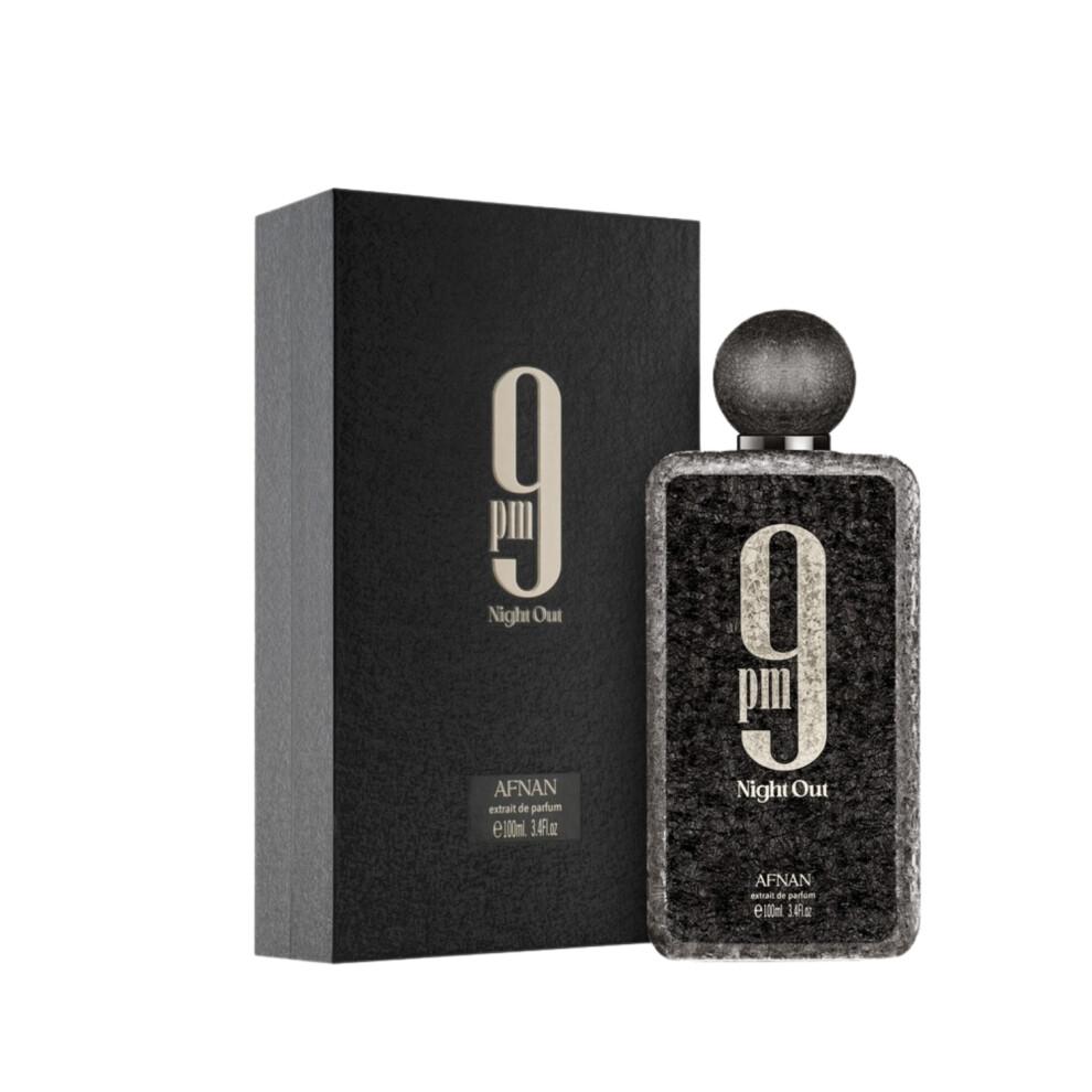 Afnan 9PM Night Out 100ml Estratto di Profumo Profumo Unisex Ambrato Lunga Durata