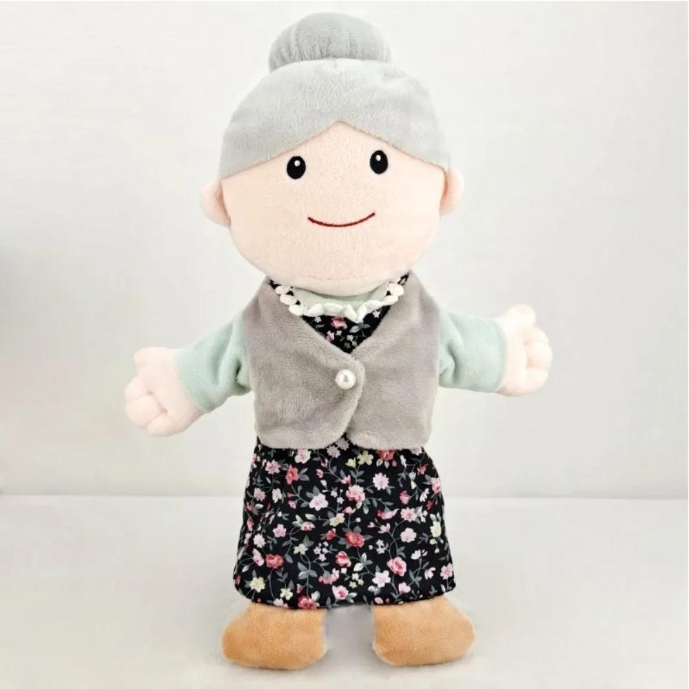 Profession Puppet Cartoon Professional Series Plush Toy Job Doctor Teacher Worker Famer Police Cosplay Kindgarten Role Play Gift
