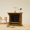Mini Furniture Toy Dollhouse Accessories Wooden Creative Home Simulation Fireplace Model Miniature Scene Decoration