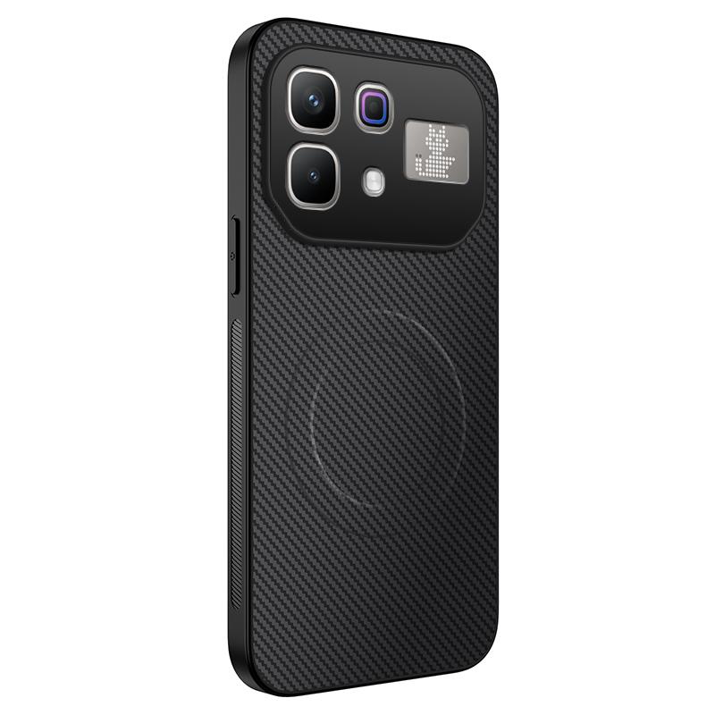 

Для Infinix Note 60 Pro 5G Чохол для телефону з вуглецевого волокна для Magsafe Бездротова зарядка Захист камери Жорстка кришка для Infinix Note60 Infinix note 60 5G