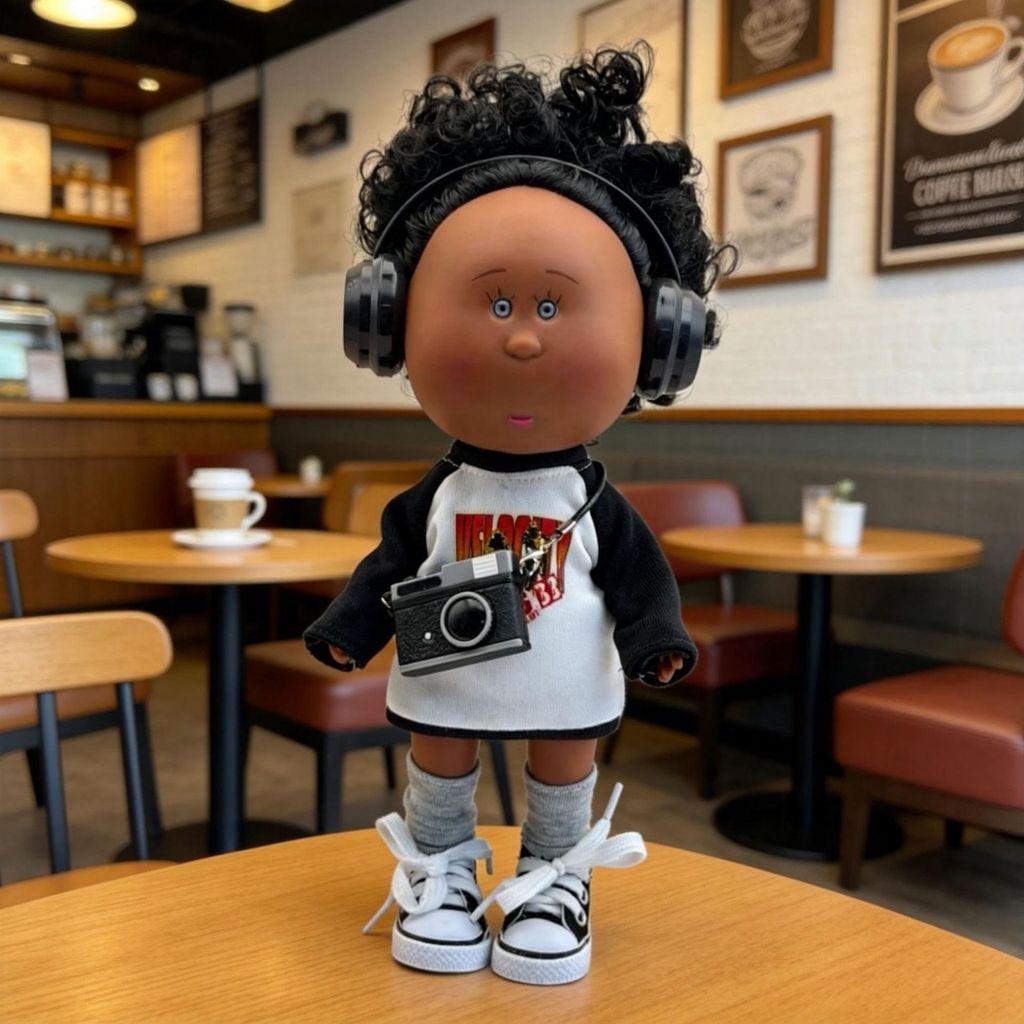 Nines Donil Mia Reversible Vinyl Toy With Dressup Accessories For Kids And Collectors