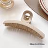 Akryl Barrette elegancka jednokolorowa spinka do włosów krab spinka do włosów Vintage proste akcesoria do włosów dla kobiet kucyk pazur klip kraby