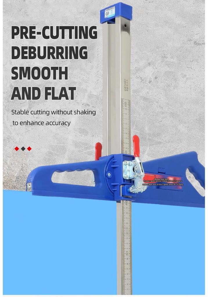 Reinforced Dual-Blade Gypsum Board Cutter with 23 Precision Wheels