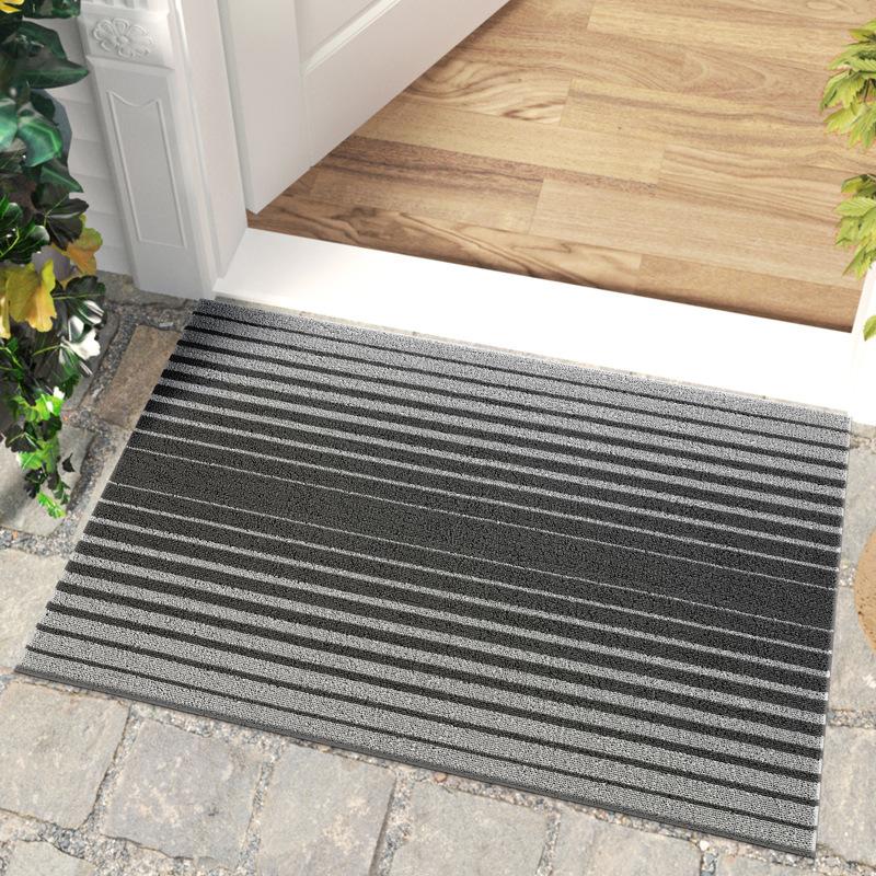 

Простой коврик для входной двери из ПВХ, пылезащитный коврик для входной двери, противоскользящий коврик для дверного проема 43.5*75cm