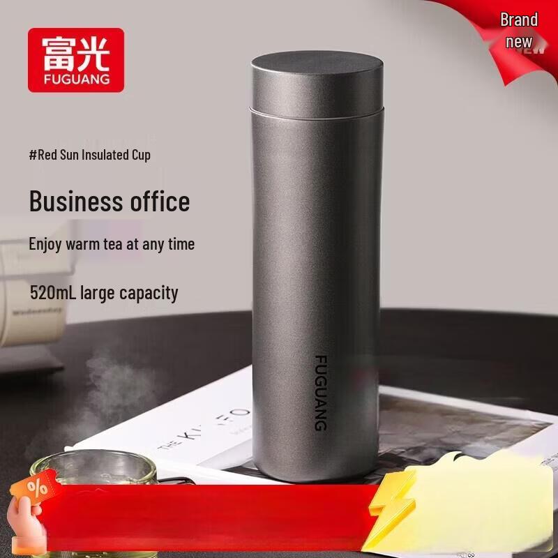 FUGUANG 316L Stainless Steel Vacuum Flask with Tea Infuser