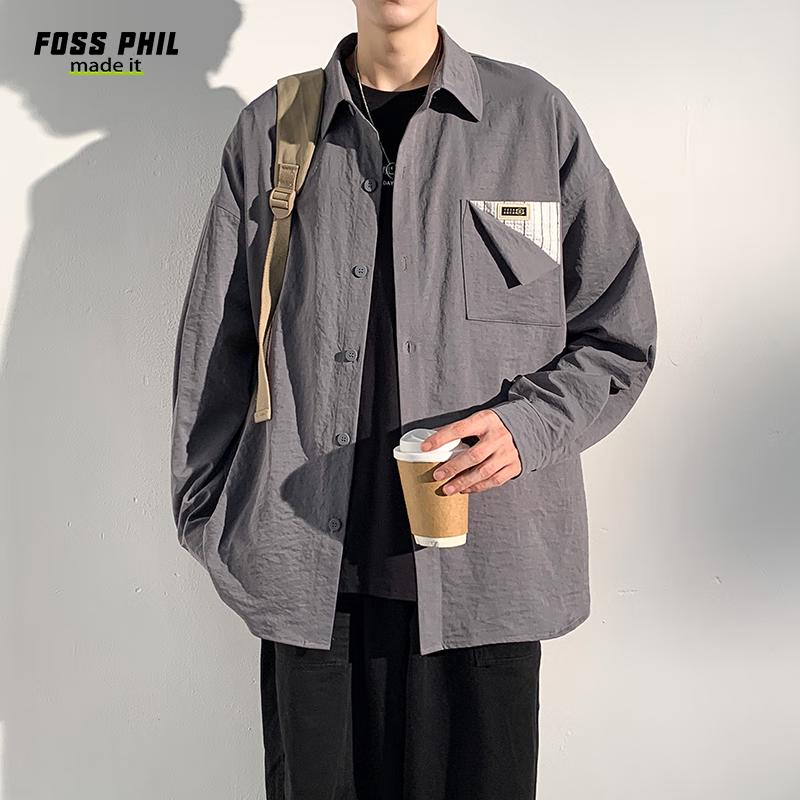 Foss Phil Men s Casual Long Sleeve Workwear Shirt L