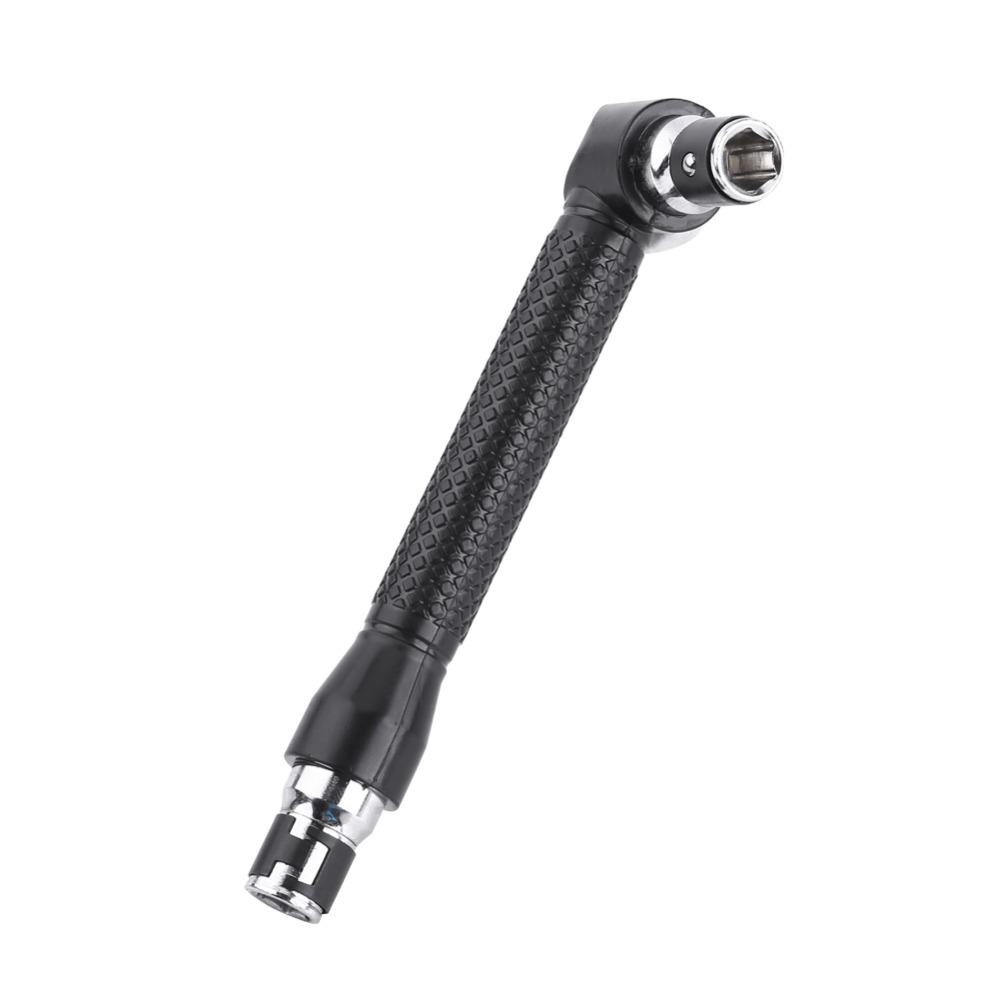 90 Degree L-Shape Socket Wrench 1/4 Inch Drive Right Angle Wrench For Screwdriver Bits