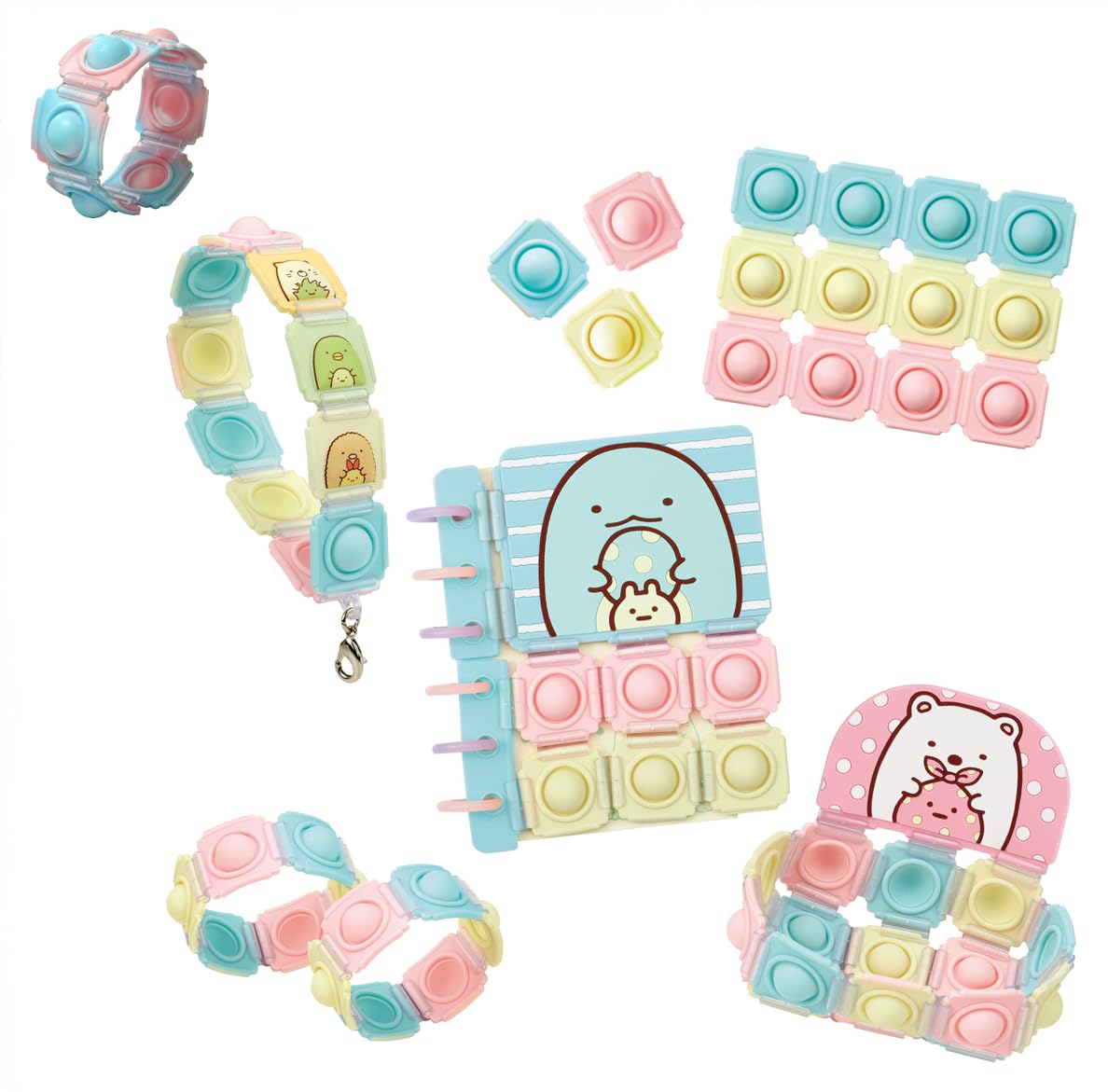 

Набор Push Pop Sumikko Gurashi В комплект входит набор для создания мраморного узора [BANDAI] Жизнь! ! (Бонусный браслет)