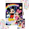 Diamond Art Painting Kit Mickey Minnie Magical Rainbow Home Wall Decor Handmade Gift