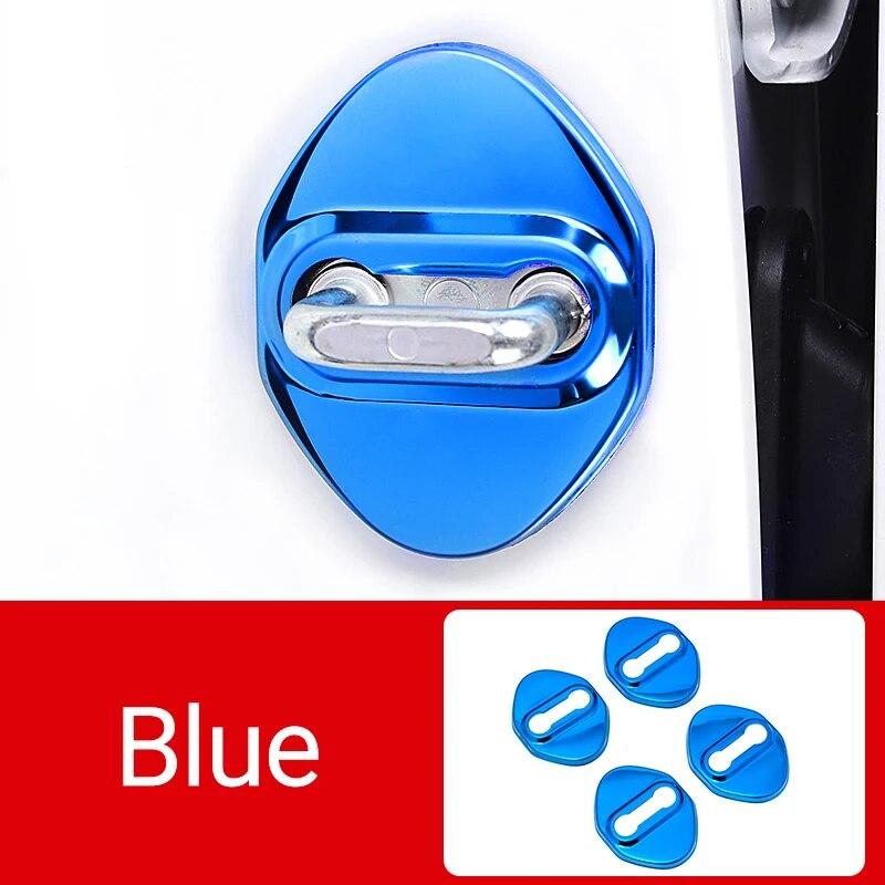 

Для Honda Civic 11-го поколения, нержавеющая сталь, автомобильный дверной замок, защитная накладка, наклейка, крышка, нержавеющие аксессуары для стайлинга синий