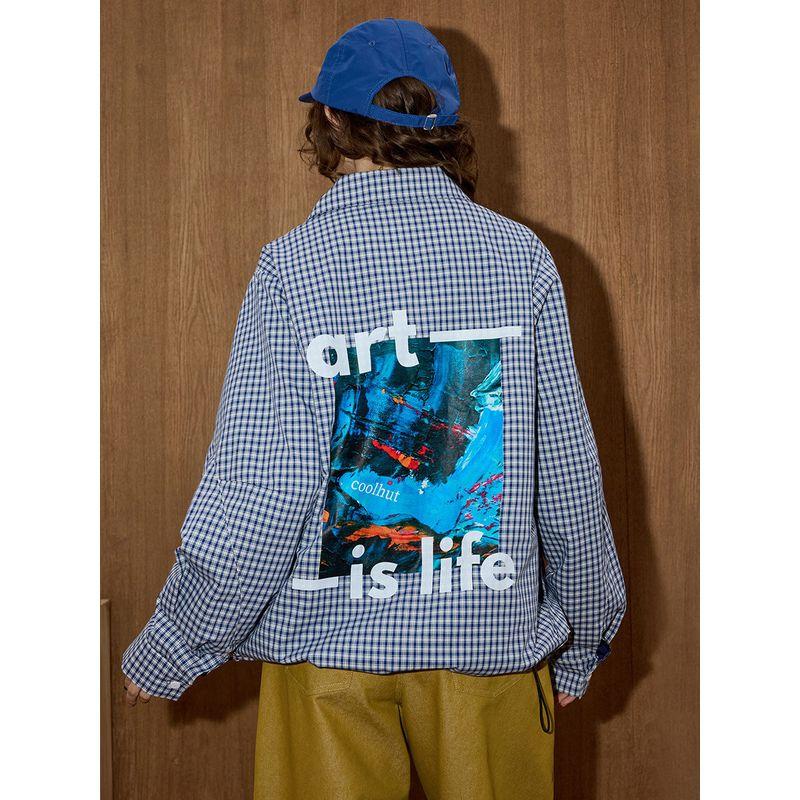 Coolhut2025 Autum Women's Fashionable Plaid Design Plaid American Style Versatile Casual Short Jacket