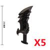 MOC Medieval Military Anime Figures Weapons Building Blocks Toys Soldiers Shield Sword Bow Trident Ax Gun Hammer DIY Gifts K027