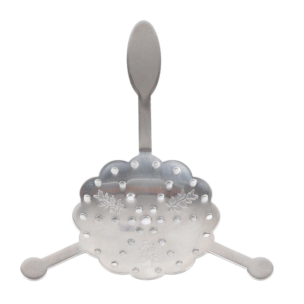 1x 304 Stainless Steel Cocktail Bar Glass Cup Drinking Filter Wormwood Spoon (#2)
