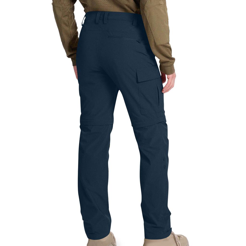 Detachable Sports and Casual Multi-pocket Work Trousers; Loose-fitting Outdoor Casual Trousers