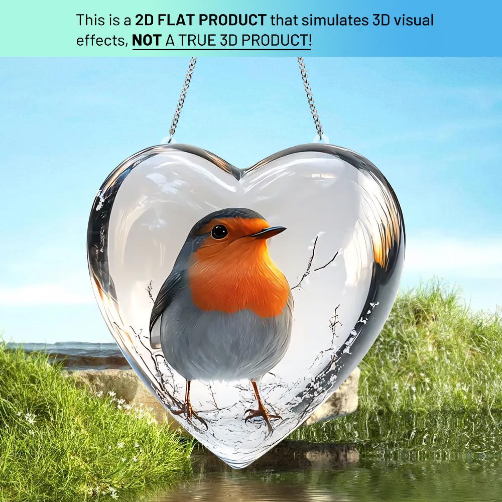 

The Love Bird Pendant is made of acrylic and is the best decora for home and courtyard decora. It is a Valentine s Day gift