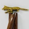 Brass Handle Wood Walking Stick Cane For Gift Nautical 93.98 Cm