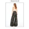 High street workwear wide-leg denim camouflage pants for women 026 new high-waisted slimming loose straight pants