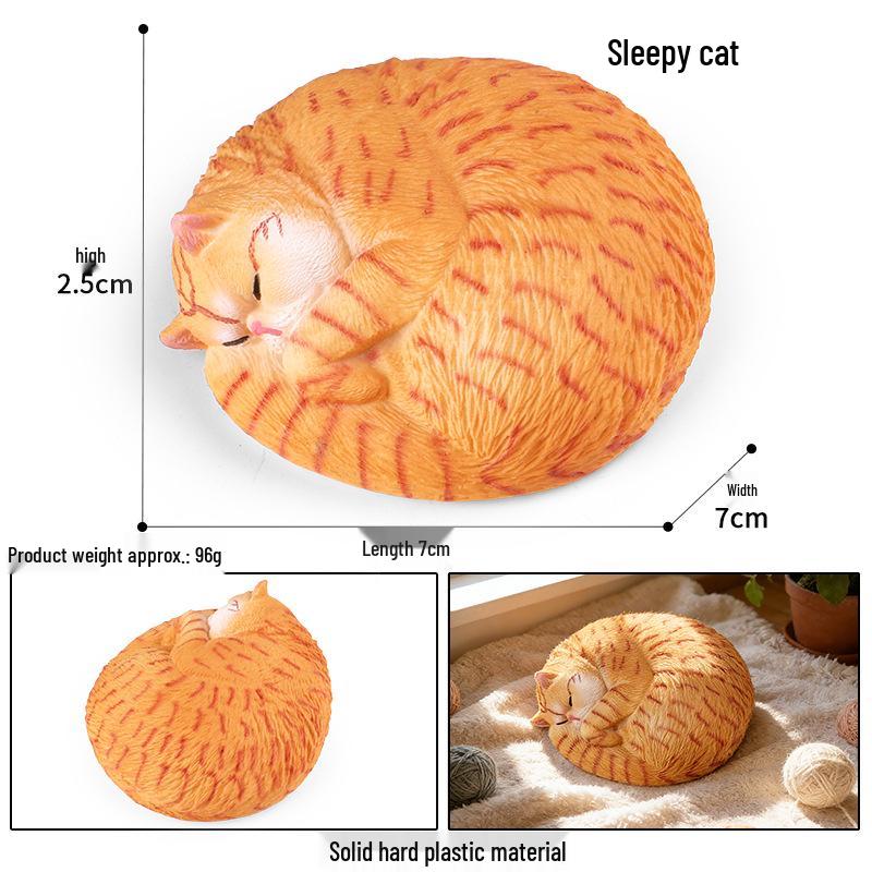Persian & Ragdoll Cat Figurine - Desk Decoration Toy Ornament