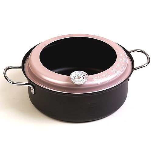 

Maruyama TTN-22 Iron Tempura Pan, 22cm, with Hood and Thermometer, Induction and Gas Stove Compatible, Perfect for Deep Frying, Tempura, and Oil Pans,