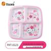 WUHE Hello Kitty Melamin 4-Fächer-Teller (5er-Set)