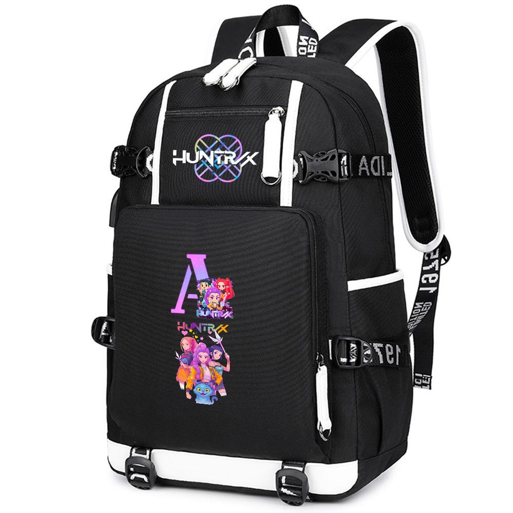 2 ks/sada Kreslený K-Pop batoh s 750ml lahví na vodu Velkokapacitní školní taška na notebook Studentský chlapec dívka Školní taška Cestovní taška
