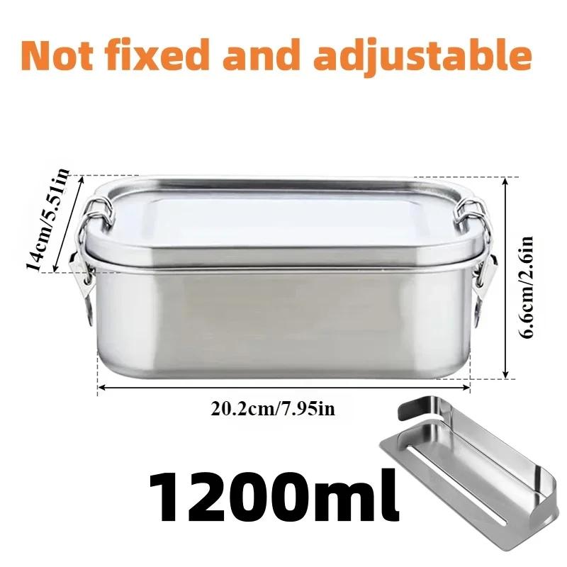 Packed bento lunch box adults, Camping lunchbox Food taper tupper airtight meal prep Side dish Sealed container Packed lunch