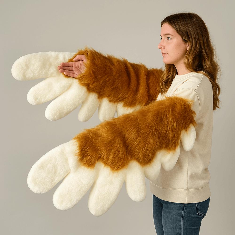 Role Play Cosplay Costume Wings Furry Dress-Up Wings Costume Girl Plush Animal Wings  Gifts