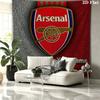 Arsenal F Custom Name Wall Tapestry Aesthetic Wall Hanging Printed Fabric Blanket Decorative Tapestries for Bedroom Living Room Home Decor