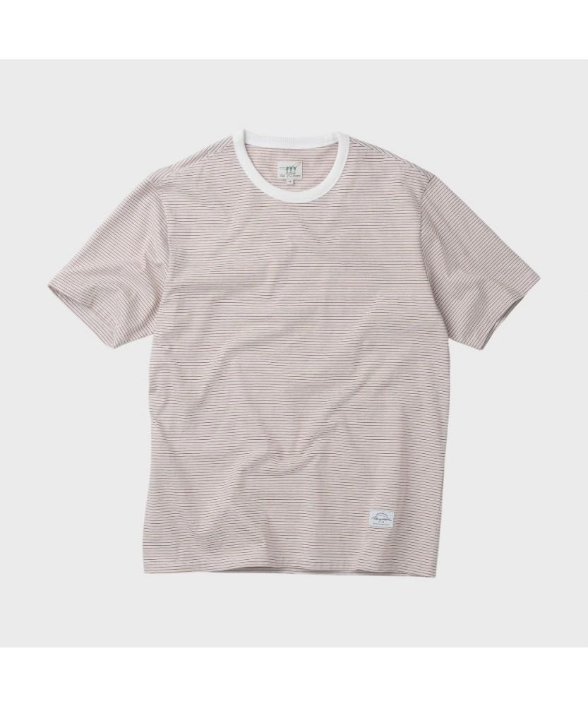 Henlikoteun Multi-Stripe Short Sleeve T-Shirt Aytam26701Orx