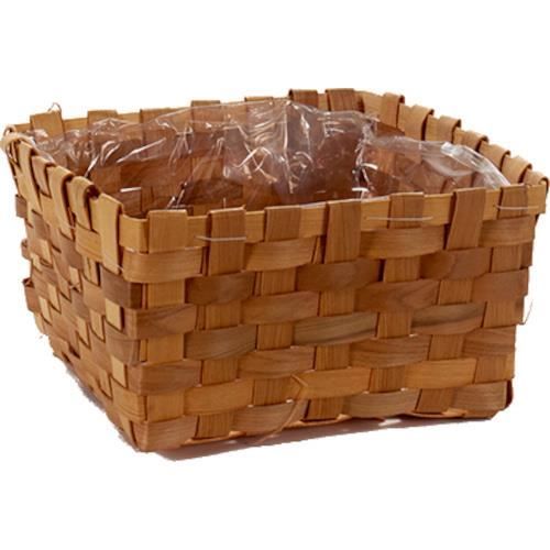 Ibergarden Pot De Fleurs 24 X 24 X 13 Cm Roseau Naturel