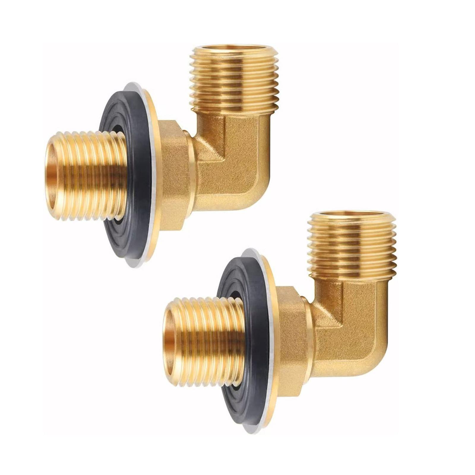 

2 шт. Коммерческий смеситель Колено 90 градусов Настенные монтажные комплекты для смесителя Сантехнические фитинги Легко установить