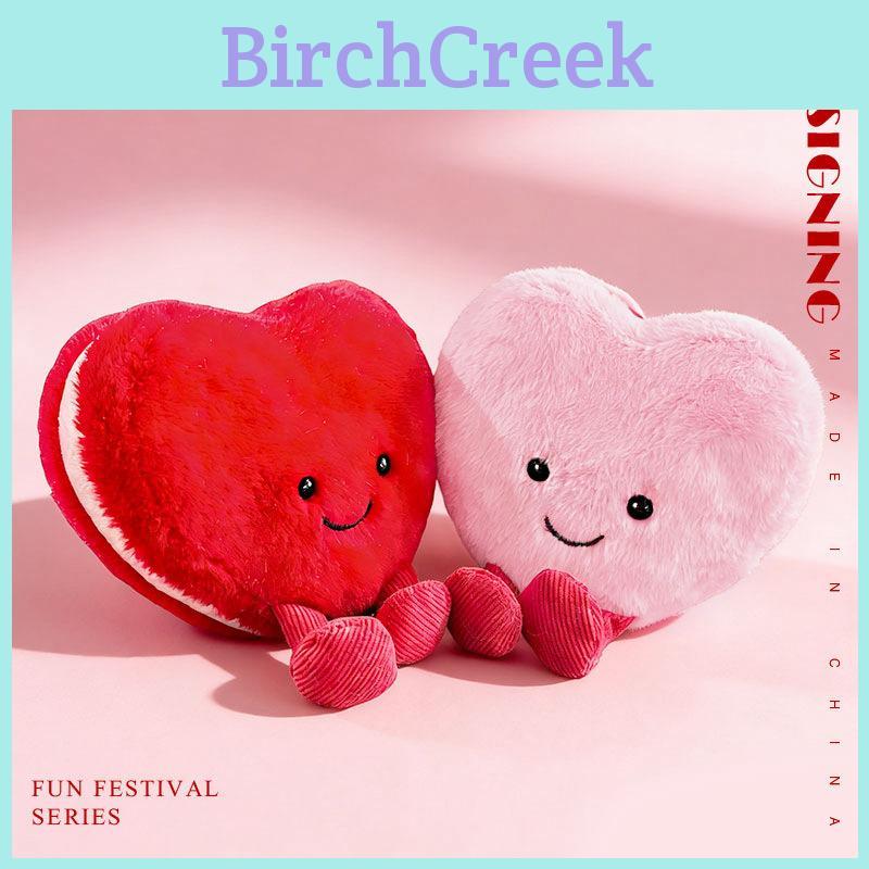 Bambola Macaron a Forma di Cuore d'Amore Peluche Regalo per Bambine Con Imbottitura in Cotone PP per Comfort e Abbracci