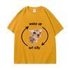 Wake Up & Act Silly: Crying Banana Cat Meme T-shirt