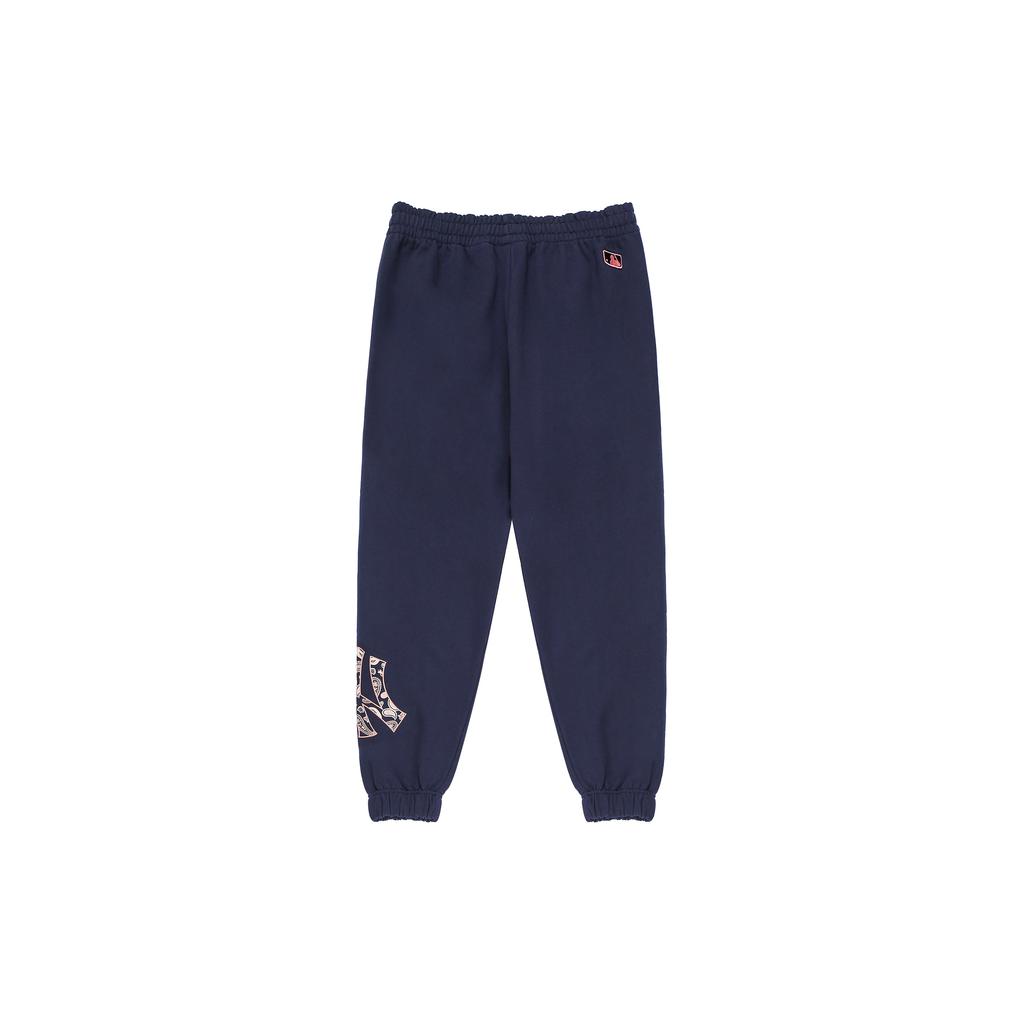 New MLB Knitted Sweatpants Unisex Navy Blue 3APTI0126-50NYD