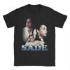 SSade Adu Singer  80s Music T Shirt for Unisex Women Pure Cotton Cool TShirt Crew Neck Tees Short Sleeve Clothes Gift Idea