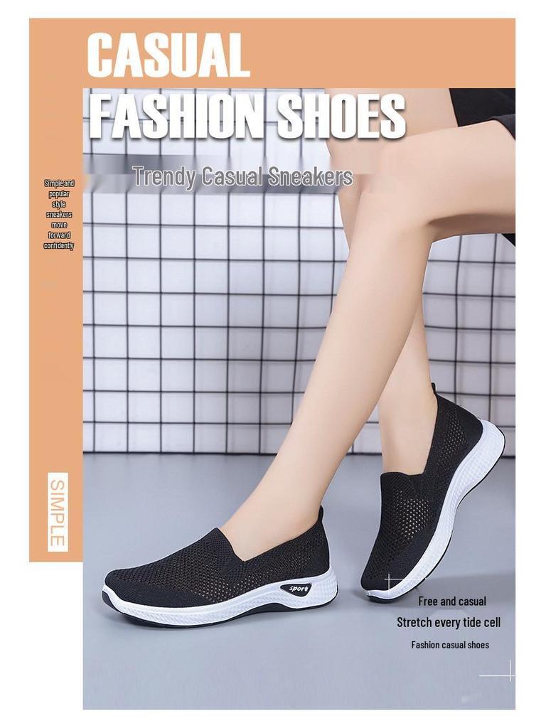 Women's 2024 Fashion Casual Sports Sneakers - Soft Sole, Breathable, Stylish for Everyday Wear