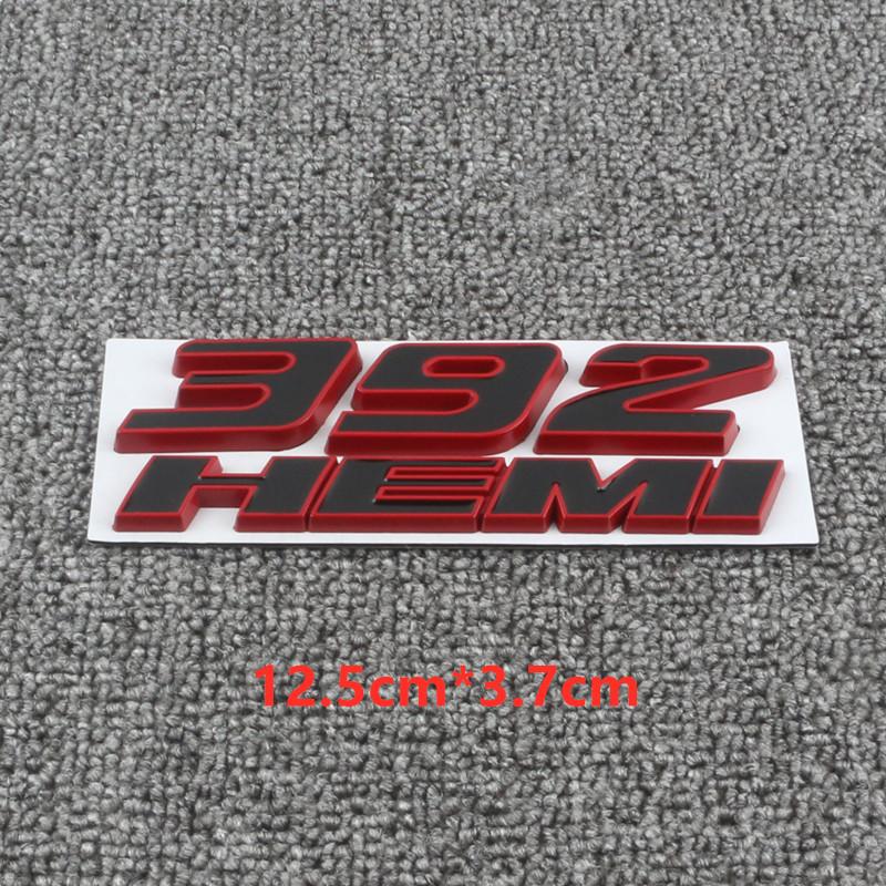 Metal 392 6.4L Car Engine Emblem Car Stickers For Hemi 345 Hemi Charger Caravan Durango Caliber Journey Challenger Avenger Badge