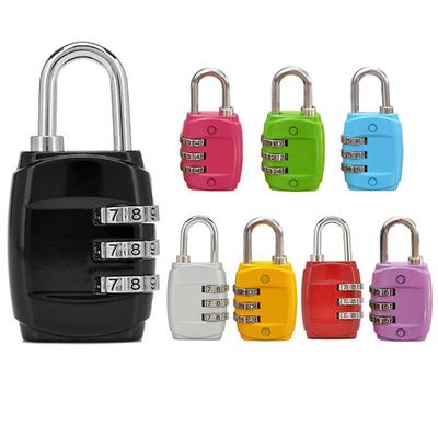 Anti-theft Hardware Accessories Window Door Baggage Combination Padlock 3-digit Number Password Lock Padlock
