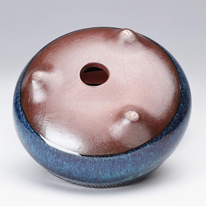 Round Succulent Flower Pot Round Glazed Thick Artistic for Offices Bedrooms Balconies