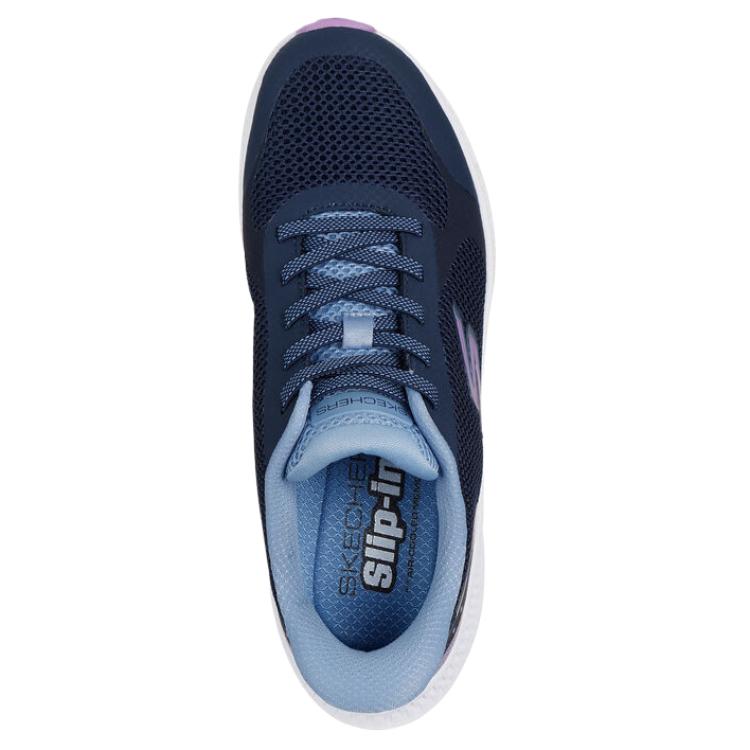 Skechers Go Run Consistent 2.0 Captiva Fashionable Versatile Simple Low-Top Running Shoes Women Sneaker Navy-Blue 128619-NVLV