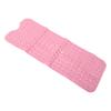 Slip Proof Shower Mat Odourless PVC Flexible Elastic Bathtub Liner Mat with Suction Cup Pink