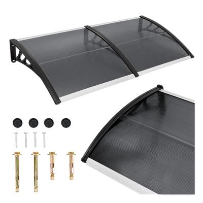 Door Canopy 200x100 Cm Gray