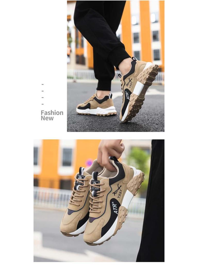 Herren Low-Top Schnür-Freizeitsneaker - Dicksohlig, Frühjahr/Herbst-Kollektion